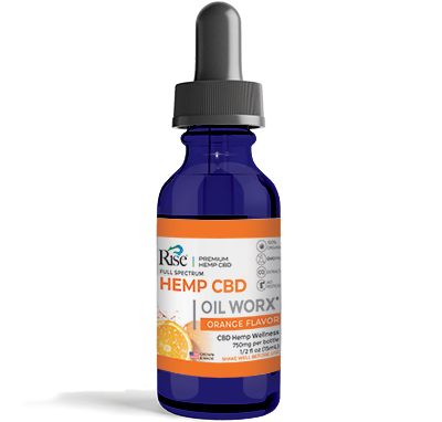 Tincture Oil Worx® Premium Hemp Extract CBD - Sweet Orange Flavor